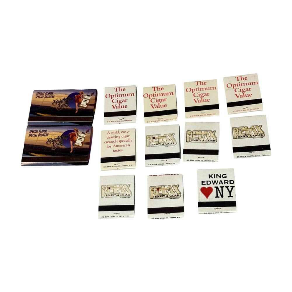 Lot 25 Vintage Cigar Advertising Matchbooks Optimo Swisher King Edward - Picture 3 of 6